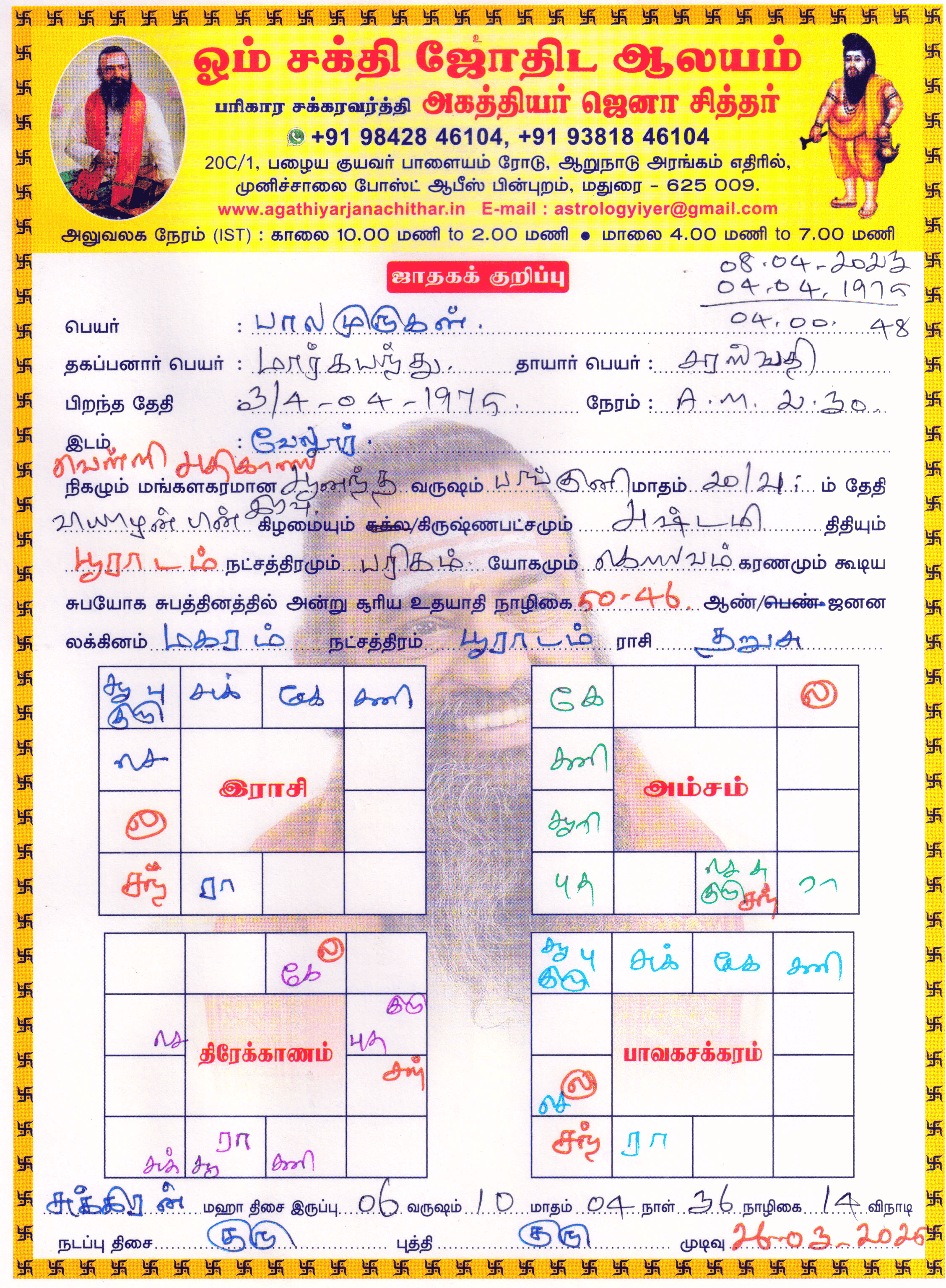முழு காணொளி பலன்கள்