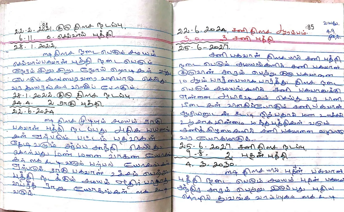 முழு ஆயுள் ஜோதிட கணிப்பு